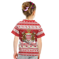 Monaco Christmas Kid T Shirt Joyeux Noel Coat Of Arms - Wonder Print Shop