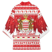 Monaco Christmas Kimono Joyeux Noel Coat Of Arms - Wonder Print Shop