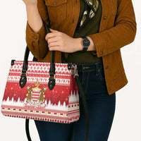 Monaco Christmas Leather Bag Joyeux Noel Coat Of Arms - Wonder Print Shop