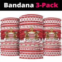 Monaco Christmas Neck Gaiter Joyeux Noel Coat Of Arms - Wonder Print Shop