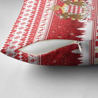 Monaco Christmas Pillow Cover Joyeux Noel Coat Of Arms - Wonder Print Shop