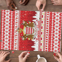 Monaco Christmas Puzzle Joyeux Noel Coat Of Arms - Wonder Print Shop