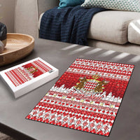 Monaco Christmas Puzzle Joyeux Noel Coat Of Arms - Wonder Print Shop