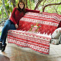 Monaco Christmas Quilt Joyeux Noel Coat Of Arms - Wonder Print Shop