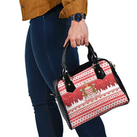 Monaco Christmas Shoulder Handbag Joyeux Noel Coat Of Arms - Wonder Print Shop