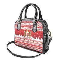 Monaco Christmas Shoulder Handbag Joyeux Noel Coat Of Arms - Wonder Print Shop