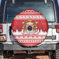 Monaco Christmas Spare Tire Cover Joyeux Noel Coat Of Arms - Wonder Print Shop