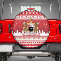 Monaco Christmas Spare Tire Cover Joyeux Noel Coat Of Arms - Wonder Print Shop