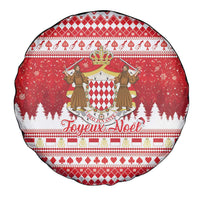 Monaco Christmas Spare Tire Cover Joyeux Noel Coat Of Arms - Wonder Print Shop