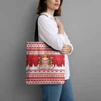 Monaco Christmas Tote Bag Joyeux Noel Coat Of Arms - Wonder Print Shop
