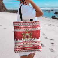 Monaco Christmas Tote Bag Joyeux Noel Coat Of Arms - Wonder Print Shop