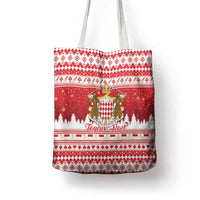 Monaco Christmas Tote Bag Joyeux Noel Coat Of Arms - Wonder Print Shop