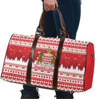 Monaco Christmas Travel Bag Joyeux Noel Coat Of Arms - Wonder Print Shop