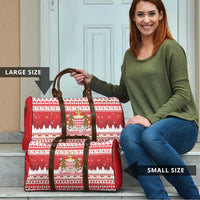 Monaco Christmas Travel Bag Joyeux Noel Coat Of Arms - Wonder Print Shop