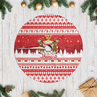 Monaco Christmas Tree Skirt Joyeux Noel Coat Of Arms - Wonder Print Shop