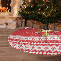 Monaco Christmas Tree Skirt Joyeux Noel Coat Of Arms - Wonder Print Shop