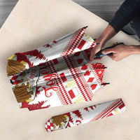 Monaco Christmas Umbrella Joyeux Noel Coat Of Arms - Wonder Print Shop