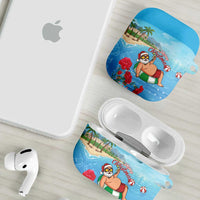 Monaco Christmas AirPods Case Swimming Santa Claus - Wonder Print Shop