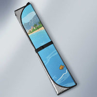 Monaco Christmas Auto Sun Shade Swimming Santa Claus - Wonder Print Shop