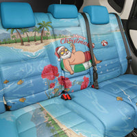 Monaco Christmas Back Car Seat Cover Swimming Santa Claus - Wonder Print Shop