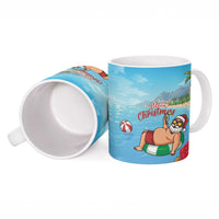 Monaco Christmas Ceramic Mug Swimming Santa Claus - Wonder Print Shop
