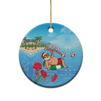 Monaco Christmas Ceramic Ornament Swimming Santa Claus - Wonder Print Shop