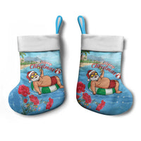 Monaco Christmas Stocking Swimming Santa Claus - Wonder Print Shop