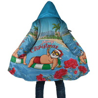 Monaco Christmas Cloak Swimming Santa Claus - Wonder Print Shop