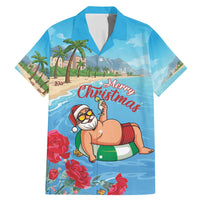 Monaco Christmas Family Matching Mermaid Dress and Hawaiian Shirt Swimming Santa Claus - Wonder Print Shop