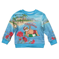 Monaco Christmas Kid Ugly Christmas Sweater Swimming Santa Claus - Wonder Print Shop
