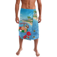 Monaco Christmas Lavalava Swimming Santa Claus - Wonder Print Shop