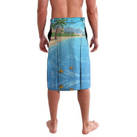 Monaco Christmas Lavalava Swimming Santa Claus - Wonder Print Shop