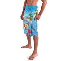 Monaco Christmas Lavalava Swimming Santa Claus - Wonder Print Shop