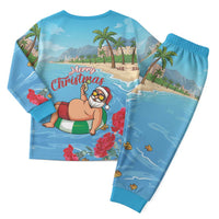 Monaco Christmas Pajama Set Swimming Santa Claus - Wonder Print Shop
