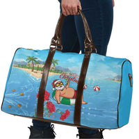 Monaco Christmas Travel Bag Swimming Santa Claus - Wonder Print Shop