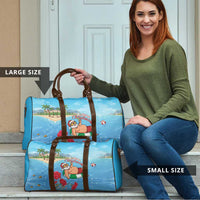 Monaco Christmas Travel Bag Swimming Santa Claus - Wonder Print Shop