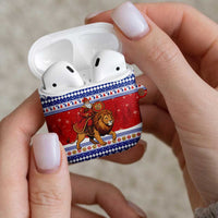 Armenia Christmas AirPods Case Santa Riding Lion - Wonder Print Shop