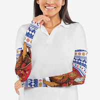 Armenia Christmas Arm Sleeves Santa Riding Lion - Wonder Print Shop