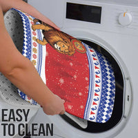 Armenia Christmas Bathroom Set Santa Riding Lion - Wonder Print Shop