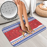 Armenia Christmas Bathroom Set Santa Riding Lion - Wonder Print Shop