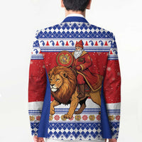 Armenia Christmas Blazer Santa Riding Lion - Wonder Print Shop
