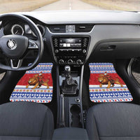 Armenia Christmas Car Mats Santa Riding Lion - Wonder Print Shop