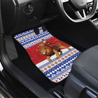 Armenia Christmas Car Mats Santa Riding Lion - Wonder Print Shop