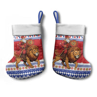 Armenia Christmas Stocking Santa Riding Lion - Wonder Print Shop