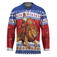 Armenia Christmas Hockey Jersey Santa Riding Lion - Wonder Print Shop