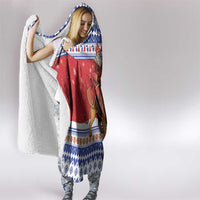 Armenia Christmas Hooded Blanket Santa Riding Lion - Wonder Print Shop