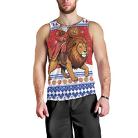 Armenia Christmas Men Tank Top Santa Riding Lion - Wonder Print Shop