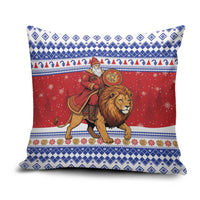 Armenia Christmas Pillow Cover Santa Riding Lion - Wonder Print Shop