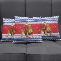 Armenia Christmas Pillow Cover Santa Riding Lion - Wonder Print Shop