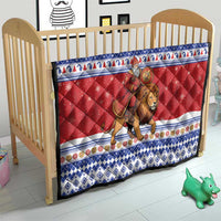 Armenia Christmas Quilt Santa Riding Lion - Wonder Print Shop